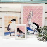 Mini Woodblock - Pied Oystercatcher