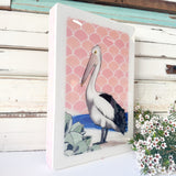 Maxi Woodblock - Pelican