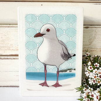 Medi Woodblock - Seagull