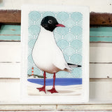 Medi Woodblock - Black Headed Gull