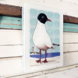 Medi Woodblock - Black Headed Gull