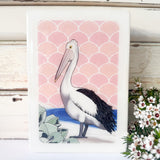 Medi Woodblock - Pelican