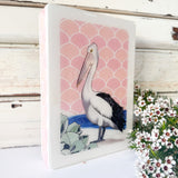 Medi Woodblock - Pelican