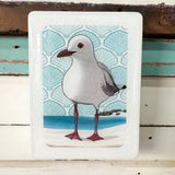 Mini Woodblock - Seagull