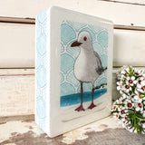 Mini Woodblock - Seagull
