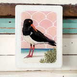 Mini Woodblock - Pied Oystercatcher