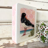 Mini Woodblock - Pied Oystercatcher
