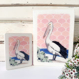 Medi Woodblock - Pelican