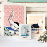 Maxi Woodblock - Pelican