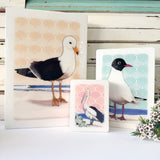 Medi Woodblock - Black Headed Gull