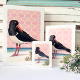 Mini Woodblock - Pied Oystercatcher