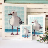 Mini Woodblock - Seagull