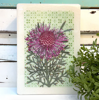 Mini Woodblock - Rose Coneflower