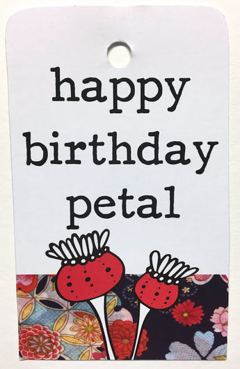 Tag - Birthday Petal Bulb