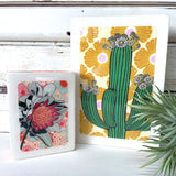 Medi Woodblock - Saguaro Cactus