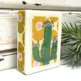 Mini Woodblock - Saguaro Cactus