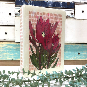 Medi Woodblock - Leucadendron