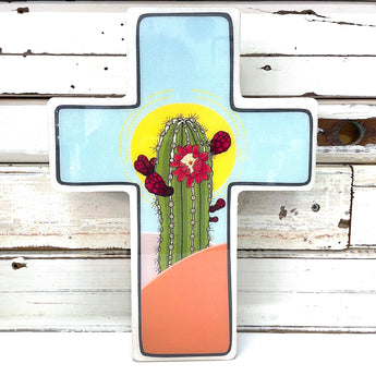 Sunrise Cactus Cross - Large