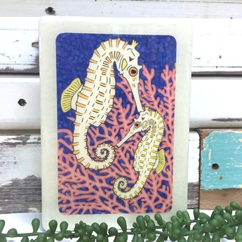 Medi Woodblock - Seahorse