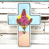 Sunrise Featherflower Cross - Large