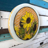 Roundy Woodblock - Sunflower
