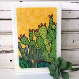 Maxi Woodblock - Cactus Sunrise