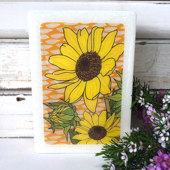 Medi Woodblock - Sunflower