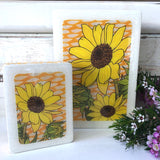 Medi Woodblock - Sunflower
