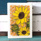 Medi Woodblock - Sunflower