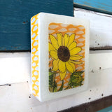 Mini Woodblock - Sunflower