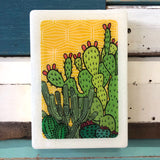 Medi Woodblock - Cactus Sunrise