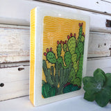 Medi Woodblock - Cactus Sunrise