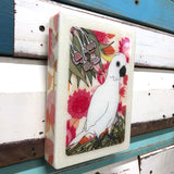 Medi Woodblock - Sulphur Crested Cockatoo