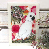 Medi Woodblock - Sulphur Crested Cockatoo
