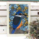 Maxi Woodblock - Sacred Kingfisher