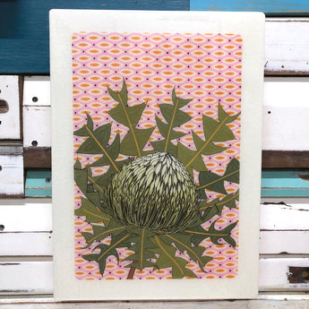 XL Woodblock - Bird's Nest Banksia