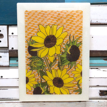 XL Woodblock - Sunflower