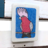 Mini Woodblock - Galah