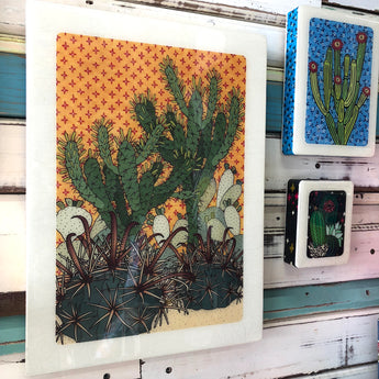 XL Woodblock - Prickle Patch