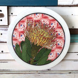 Roundy Woodblock - Pin Cushion Protea