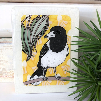 Mini Woodblock - Butcher Bird