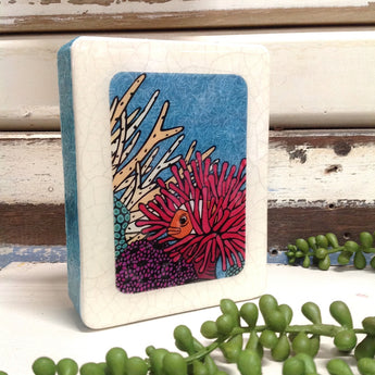 Mini Woodblock - Clownfish Retreat