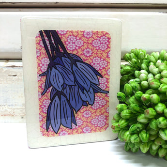 Mini Woodblock - Blue Bell Creeper
