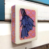 Mini Woodblock - Blue Bell Creeper