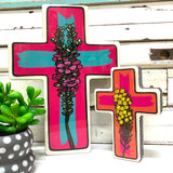 Geraldton Wax Pop Cross - Large
