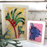 Medi Woodblock - Kangaroo Paw