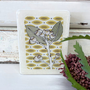 Mini Woodblock - Gum Nuts