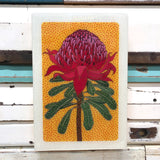 Maxi Woodblock - Waratah