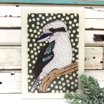Maxi Woodblock - Kookaburra
