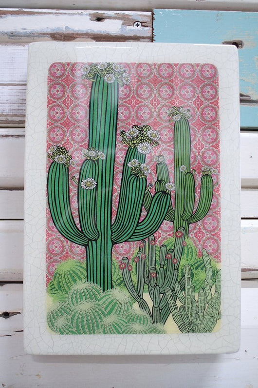 XL Woodblock - Saguaro Cactus